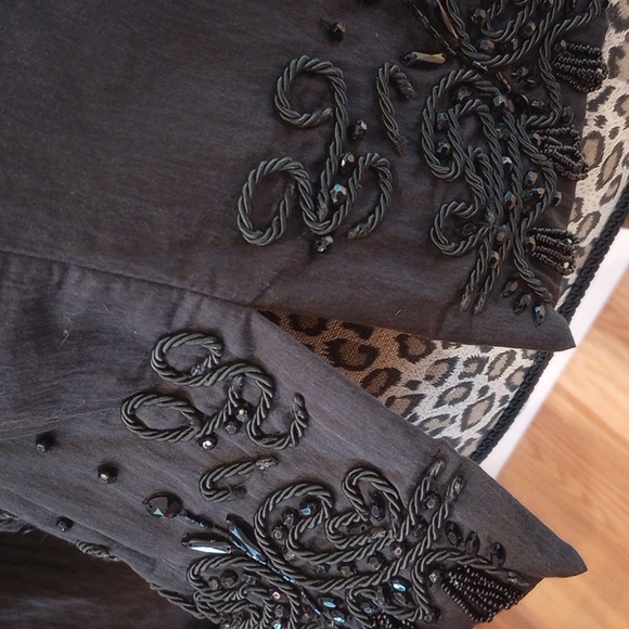 REDUCED!!Coldwater Creek Embellished Jacket Size:10P Color:Black NWOT - Picture 9 of 16